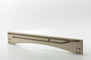 SPONDINA, Orilla de la mesa de madera extensible