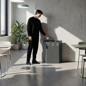 Linear, Contenedor de acero para recogida selectiva de residuos