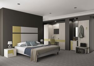 Art. 30115 Verona dormitorio de hotel, Muebles coloridos de la habitaci�n del hotel