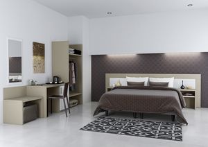 Art. 30123 Napoli dormitorio de hotel, Mobiliario para habitaciones de hotel, con un dise�o metropolitano