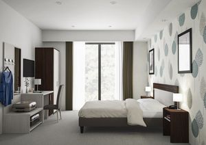Art. 30126 Bologna dormitorio de hotel, Mobiliario completo para habitaciones de hotel y B&B