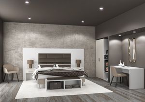 Art. 30127 Lux dormitorio de hotel, Mobiliario para habitaciones de hotel, con estilo elegante y sobrio.