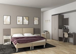 Art. 30169 Genova dormitorio de hotel, Mobiliario actual, elegante y pr�ctico para habitaciones de hotel y B&B