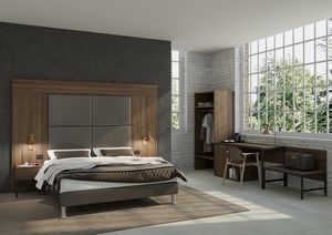 Art. 30621 Brescia dormitorio de hotel, Mobiliario para habitaciones de hotel, con un dise�o moderno.