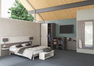 Art. 30623 Easy dormitorio de hotel, Mobiliario para habitaciones especialmente dise�adas para personas con discapacidad.