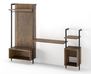 Art. 30854 Mueble alto multifunci�n con escritorio de 125 cm, Composici�n de paredes para muebles de habitaciones de hotel.