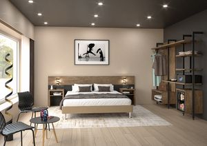 Art. 30892 Ferrara Expo dormitorio de hotel, Muebles de dormitorio modernos para B&B y hoteles