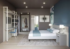 Art. 30895COL Ferrara color, Muebles de metal y madera que ahorran espacio para habitaciones de hotel