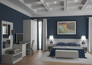 Art. 30910 Mantova dormitorio de hotel, Mobiliario completo para habitaciones de hotel, de elegante y refinado estilo neocl�sico.