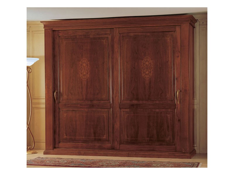 Art. 2004/279 '800 Francese Luigi Filippo, Armario de madera, una pieza clásica de muebles para el dormitorio