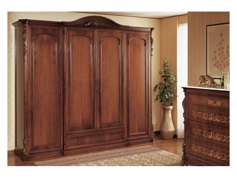 Barato al por mayor de estilo clásico armario ropero mueble para dormitorio  - China Armario ropero, closet