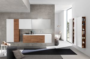 Lime 2.0 comp.20, Muebles de bao con amplias columnas de pared