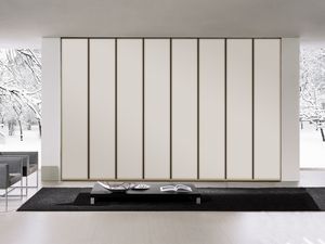 Armario Tera 01, Mueble lineal con puertas de amplia apertura, varios colores