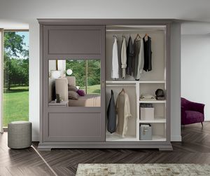 Art. 92114, Armario con puertas correderas con espejo.