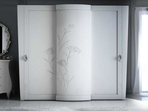 I Sogni Art. 997, Armario con puertas correderas, con decoraci�n floral
