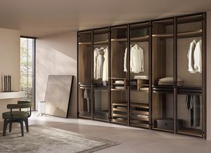 MOLTO WOOD, Armario con puertas de cristal