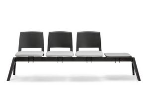 Clio Cover Bench, Banco sobre viga, con asiento acolchado.