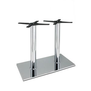 3024, Base rectangular para mesas de bar, en acero, con 2 columnas
