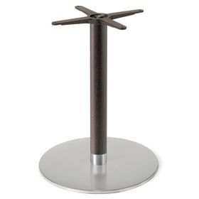 Firenze 9220, Base de mesa para bares, base de acero y columna de haya maciza