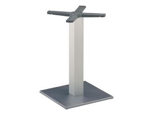 Square base cod. BQJ, Base de mesa de bar, columna de aluminio anodizado