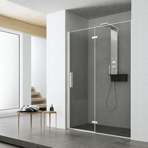 Tiempo con puerta abatible, Cabina de ducha con puerta con bisagras, para el spa y el hogar