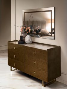 FIAMMA c�moda de 6 cajones, C�moda contempor�nea, con 6 cajones.