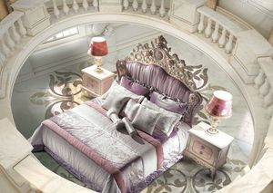 Bijoux Bedroom, Cama en el estilo clsico de lujo, cabecera tapizada