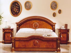 IMPERO / Double bed, Lujo clásico cama doble en madera, por castillos