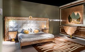 LE25, Dormitorio con paneles de madera, estilo clsico de lujo
