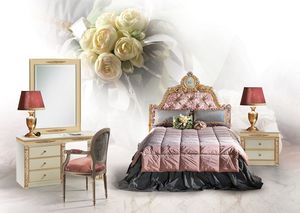Primula, Individual cama de lujo, cabecera tapizada copetudo