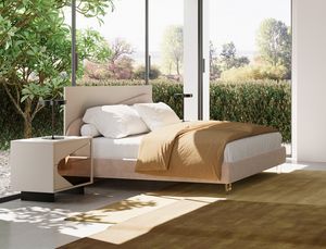 Dora cama, Cama con espacio de almacenamiento y un dise�o moderno y fresco