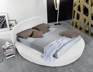 GIOTTO, Cama con contenedor, base redonda.