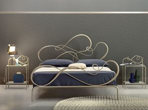 Blues cama de matrimonio, Cama de hierro clsico para el dormitorio elegante