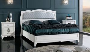 Art. LM08, Cama doble con cabecero tapizado