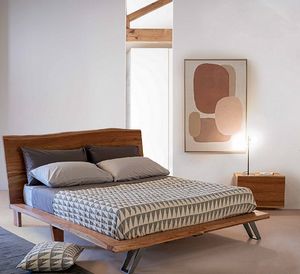 Cama Aron, Cama de madera de madera slida