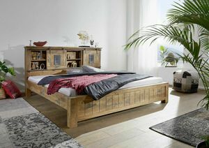 Cama Newport, Cama de madera, estilo industrial etno