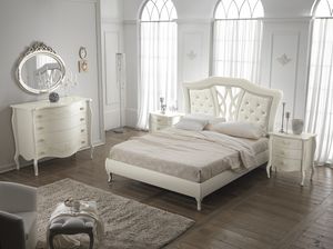 Dior cama, Cama refinada, con cabecero capiton