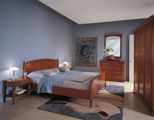 Villa Borghese cama doble 2371, Cama doble estilo directoire