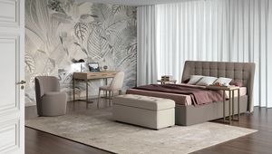 Art. 92102, Cama tapizada con cabecera capiton�