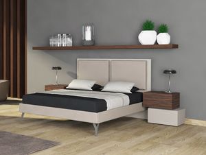 Dedalo, Cama moderna con cabecera acolchada