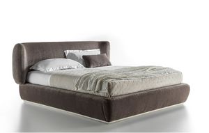 LE32 Sirio cama, Cama tapizada con un diseño contemporáneo