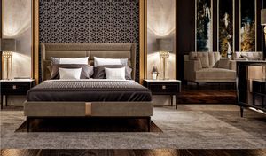 Miracle Art. MH 530 - Art. MH 540, Cama tapizada, de l�neas elegantes.