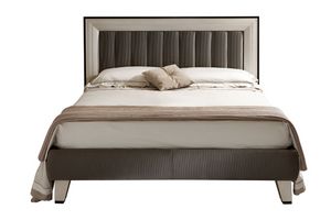 Richard cama, Cama doble moderna, cabecera acolchada con marco