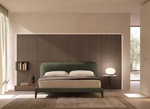 RIVIERA, Cama tapizada con un dise�o refinado.