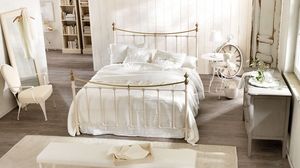 Oliver cama, Hierro y aluminio cama, decoraciones de latn
