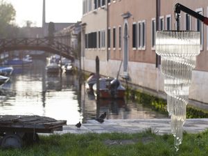 ERA ESPIRAL, Araa de estilo Deco en cristal de Murano