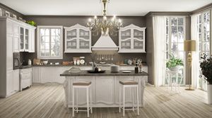 Incanto Cocina Comp. N. 2, Cocina lacada de estilo cl�sico, con isla