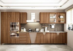 Canaletto Cocina Comp. N. 1, Cocina en canaletto de nogal