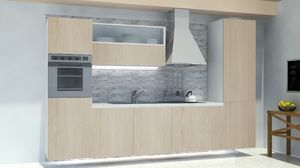 Oslo Ardesia, Cocina modular, con el panel de pared de roca de pizarra