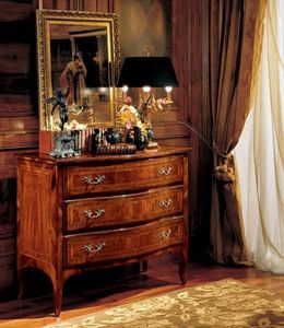 Gardenia chest of drawers 822, Lujo clásico de pecho de cajones para el dormitorio